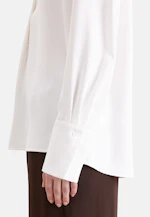 Flowing tunic with stand-up collar in Weiß |  Seidensticker Onlineshop