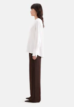 Flowing tunic with stand-up collar in Weiß |  Seidensticker Onlineshop