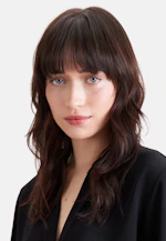 Flowing tunic dress with stand-up collar in Schwarz |  Seidensticker Onlineshop