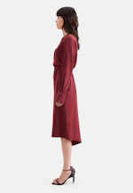 Flowing tunic dress with stand-up collar in Rot |  Seidensticker Onlineshop