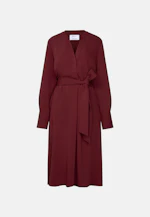 Flowing tunic dress with stand-up collar in Rot |  Seidensticker Onlineshop