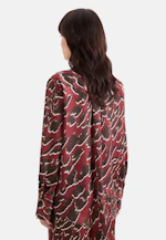 Tunique en satin avec col levé in Rouge |  Seidensticker Onlineshop