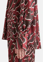 Tunique en satin avec col levé in Rouge |  Seidensticker Onlineshop