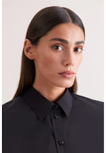 Classic blouse Uni in Schwarz |  Seidensticker Onlineshop