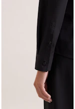 Classic blouse Uni in Schwarz |  Seidensticker Onlineshop