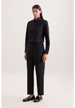 Classic blouse Uni in Schwarz |  Seidensticker Onlineshop