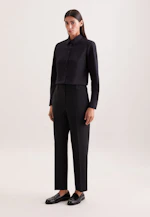 Klassische Bluse Uni in Schwarz |  Seidensticker Onlineshop