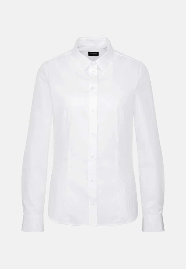 Klassische Bluse Uni in Weiß |  Seidensticker Onlineshop