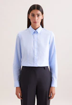 Klassische Bluse Uni in Hellblau |  Seidensticker Onlineshop