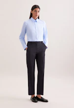 Klassische Bluse Uni in Hellblau |  Seidensticker Onlineshop