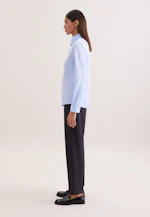 Klassische Bluse Uni in Hellblau |  Seidensticker Onlineshop