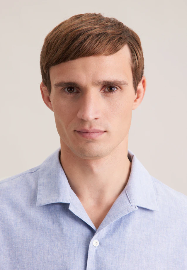 Regular Chemise resort Uni in Bleu Clair |  Seidensticker Onlineshop