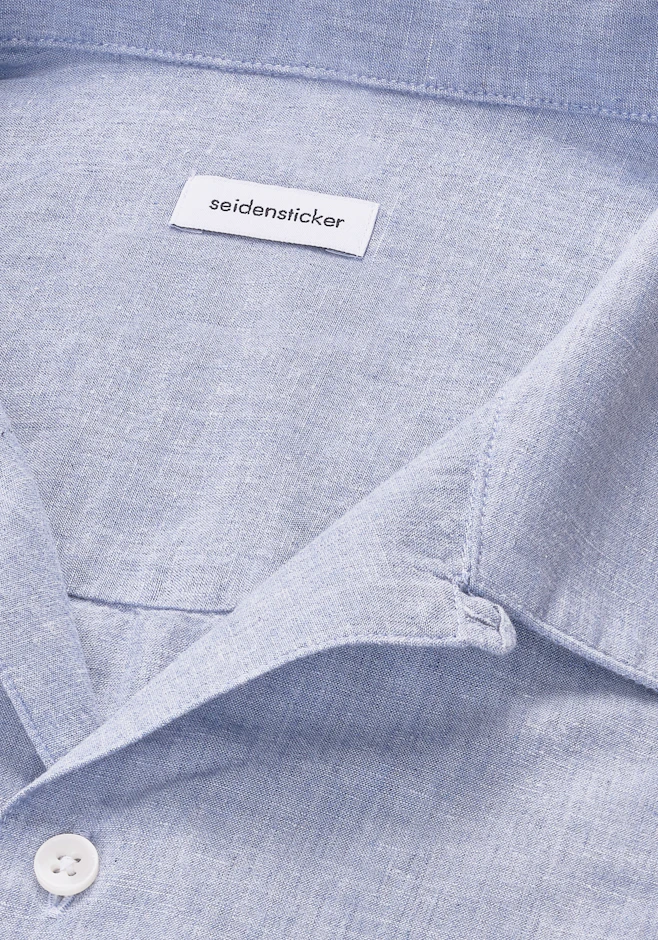 Regular Resort Hemd Uni in Hellblau | Seidensticker Onlineshop