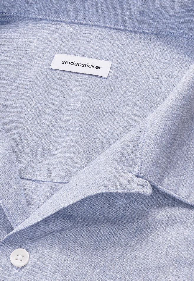 Regular Chemise resort Uni dans Bleu Clair | Boutique en ligne Seidensticker