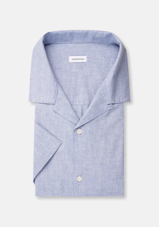 Regular Resort Hemd Uni in Hellblau | Seidensticker Onlineshop