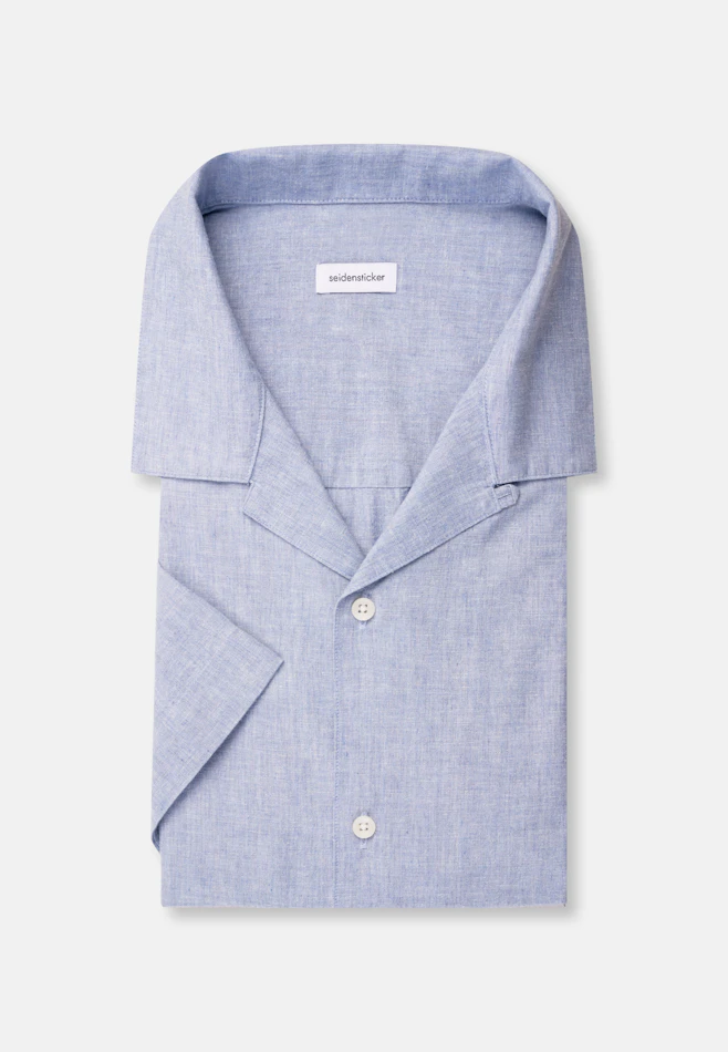 Regular Chemise resort Uni dans Bleu Clair | Boutique en ligne Seidensticker