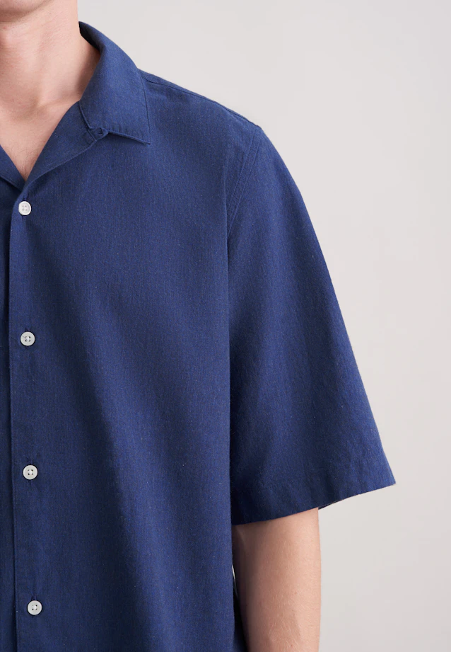 Regular Chemise resort Uni in Bleu Foncé |  Seidensticker Onlineshop