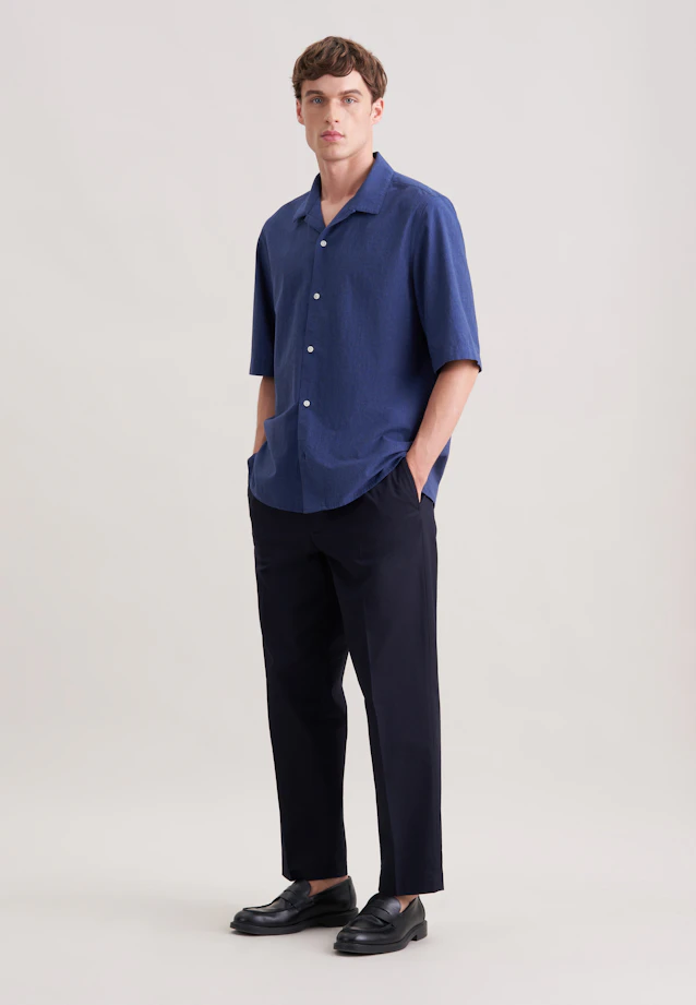 Regular Chemise resort Uni in Bleu Foncé |  Seidensticker Onlineshop