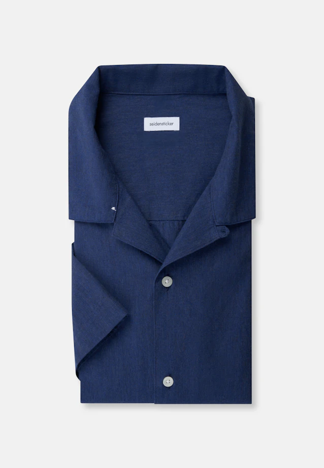 Regular Chemise resort Uni in Bleu Foncé |  Seidensticker Onlineshop