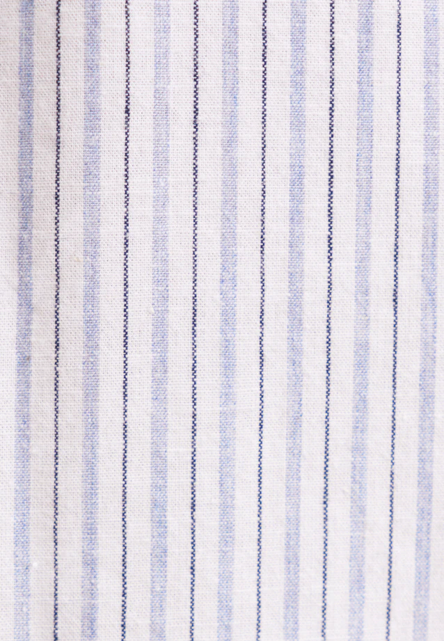 Regular Chemise en lin Rayures in Bleu Clair |  Seidensticker Onlineshop