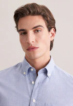 Slim Chemise en lin Uni in Bleu Clair |  Seidensticker Onlineshop