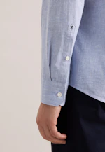Slim Chemise en lin Uni in Bleu Clair |  Seidensticker Onlineshop
