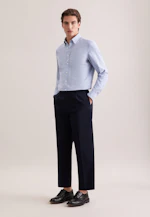 Slim Chemise en lin Uni in Bleu Clair |  Seidensticker Onlineshop