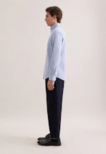 Slim Chemise en lin Uni in Bleu Clair |  Seidensticker Onlineshop