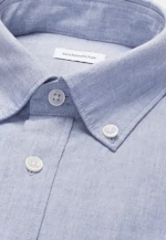 Slim Chemise en lin Uni in Bleu Clair |  Seidensticker Onlineshop