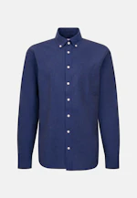 Slim Chemise en lin Uni in Bleu Foncé |  Seidensticker Onlineshop