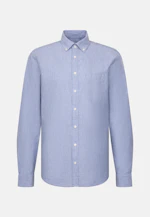 Regular Chemise en lin Uni in Bleu Clair |  Seidensticker Onlineshop