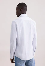 Slim Chemise en lin Rayures in Bleu Clair |  Seidensticker Onlineshop