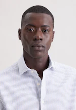 Slim Chemise en lin Rayures in Bleu Clair |  Seidensticker Onlineshop