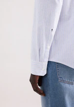 Slim Chemise en lin Rayures in Bleu Clair |  Seidensticker Onlineshop