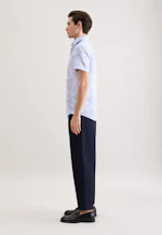 Slim Leinenhemd Druck in Hellblau |  Seidensticker Onlineshop