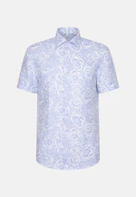 Slim Leinenhemd Druck in Hellblau |  Seidensticker Onlineshop