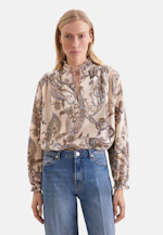 Playful tunic blouse with ruffle details in Light Blue |  Seidensticker Onlineshop