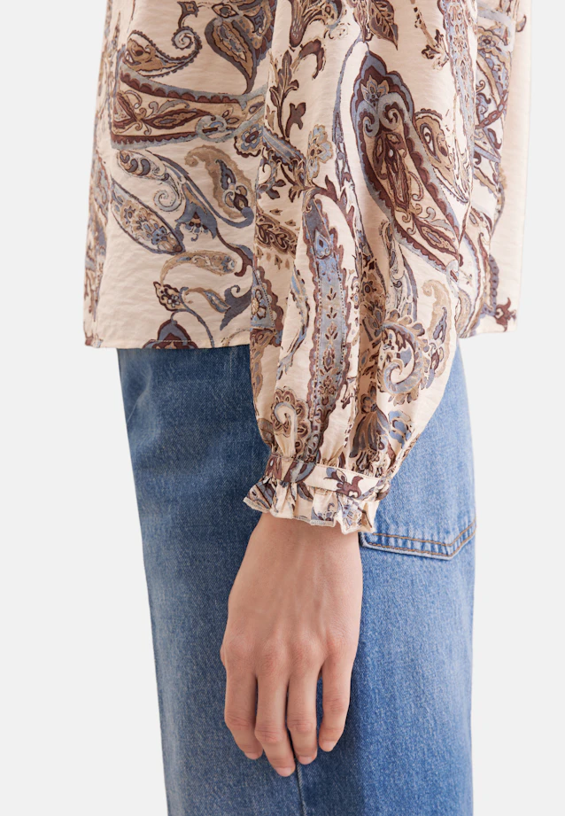 Playful tunic blouse with ruffle details in Light Blue |  Seidensticker Onlineshop