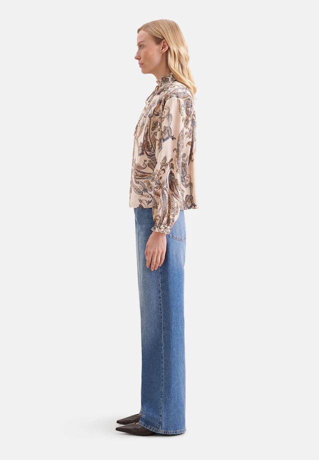 Playful tunic blouse with ruffle details in Light Blue |  Seidensticker Onlineshop