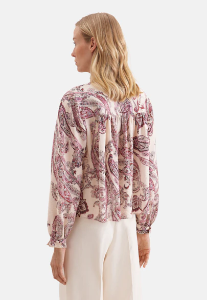 Verspielte Tunikabluse mit Rüschendetails in Rosa |  Seidensticker Onlineshop