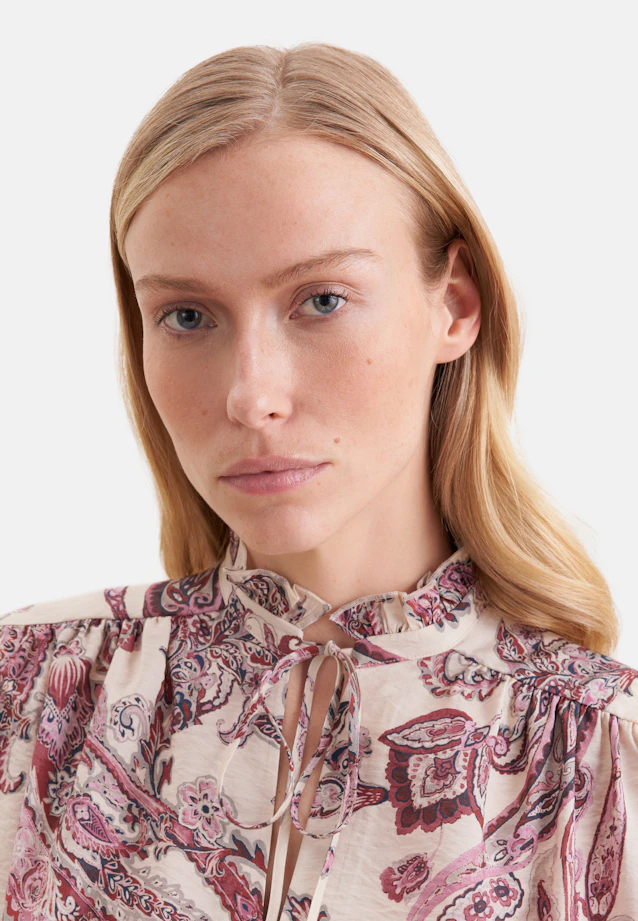 Playful tunic blouse with ruffle details in Rosa |  Seidensticker Onlineshop