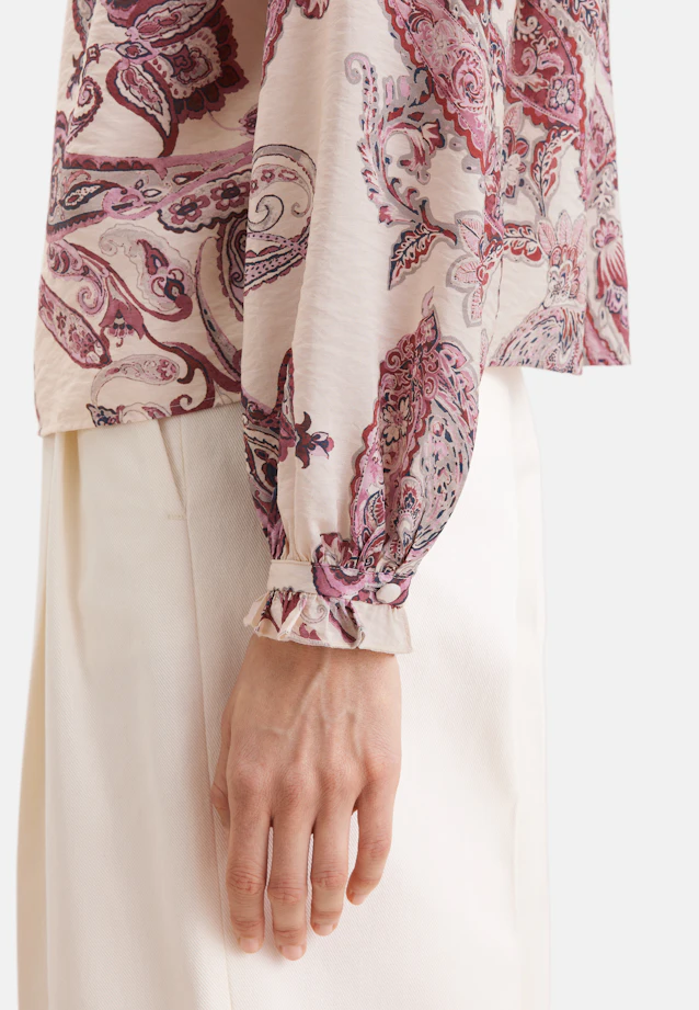 Playful tunic blouse with ruffle details in Rosa |  Seidensticker Onlineshop