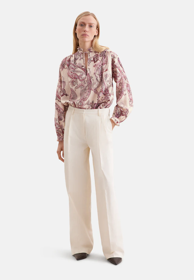 Playful tunic blouse with ruffle details in Rosa |  Seidensticker Onlineshop