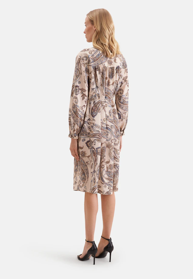 Verspieltes Tunikakleid mit Rüschendetails und Taillengürtel in Hellblau |  Seidensticker Onlineshop