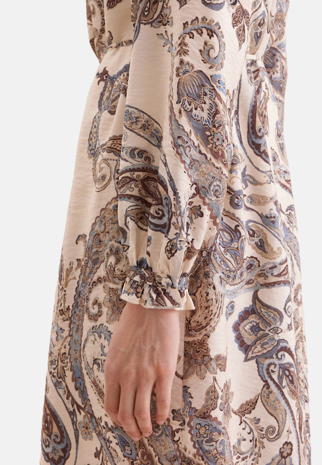 Verspieltes Tunikakleid mit Rüschendetails und Taillengürtel in Hellblau |  Seidensticker Onlineshop