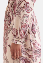 Verspieltes Tunikakleid mit Rüschendetails und Taillengürtel in Rosa |  Seidensticker Onlineshop