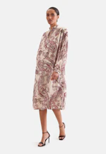 Verspieltes Tunikakleid mit Rüschendetails und Taillengürtel in Rosa |  Seidensticker Onlineshop