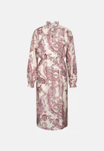 Verspieltes Tunikakleid mit Rüschendetails und Taillengürtel in Rosa |  Seidensticker Onlineshop