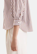 Oversized Hemdbluse mit 3/4 Arm aus Baumwoll Stretch in Braun |  Seidensticker Onlineshop