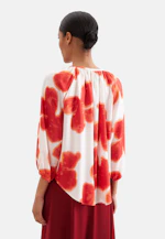 Satin tunic blouse with raglan sleeves in Weiß |  Seidensticker Onlineshop